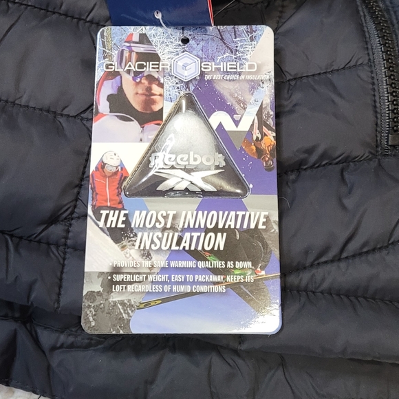 Reebook Mens Puffer Jacket Lightweight Glacier Shield Jacket Size XL - Picture 8 of 10